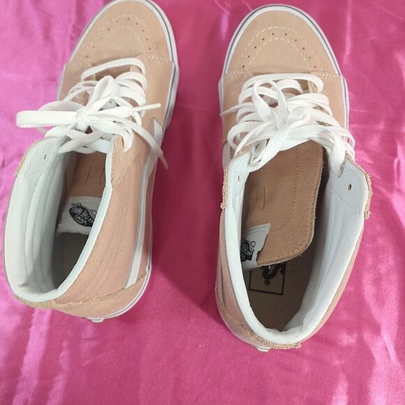 Vans Men's 7/Women's 8.5 Sk8-Hi Mahogany Rose/True White . - Picture 5 of 8